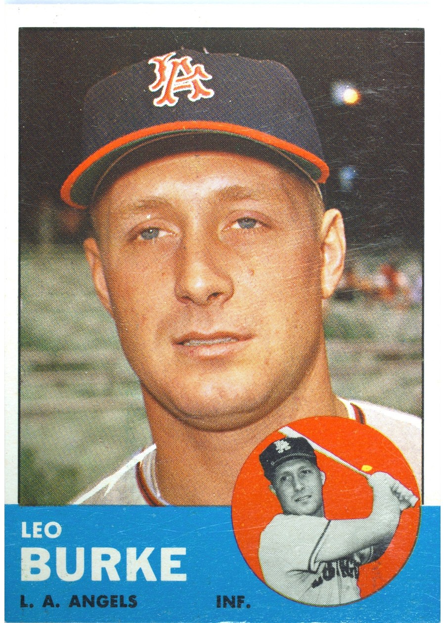 1963 Topps #249 Leo Burke, Los Angeles Angels