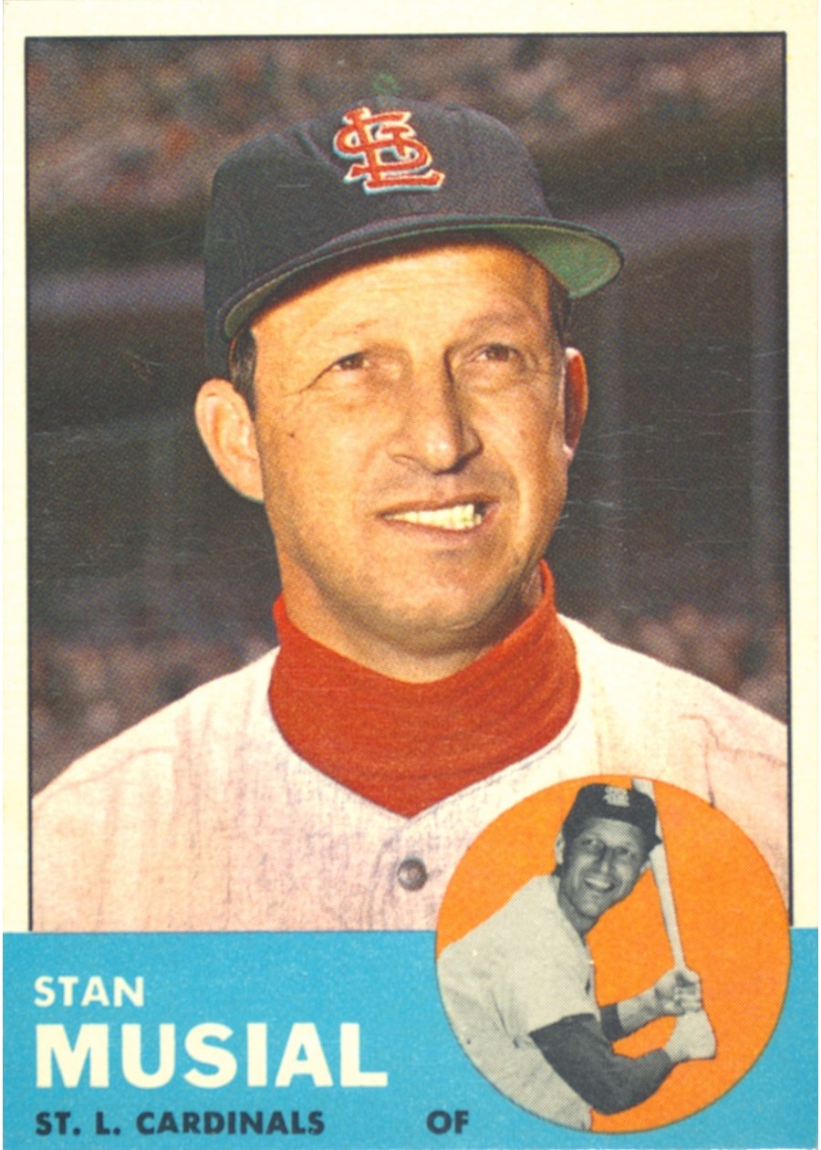 1963 Topps #250 Stan Musial, St. Louis Cardinals