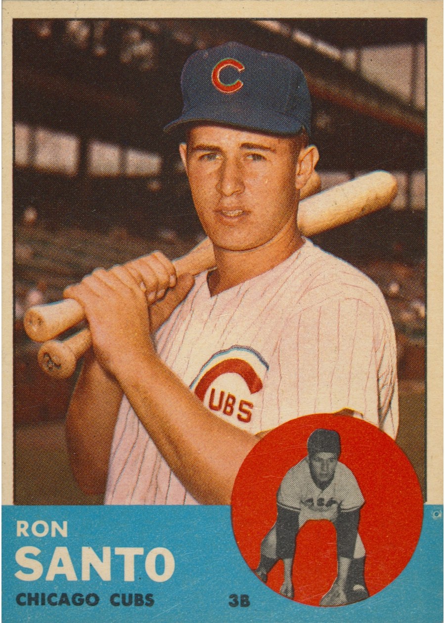 1963 Topps #252 Ron Santo, Chicago Cubs