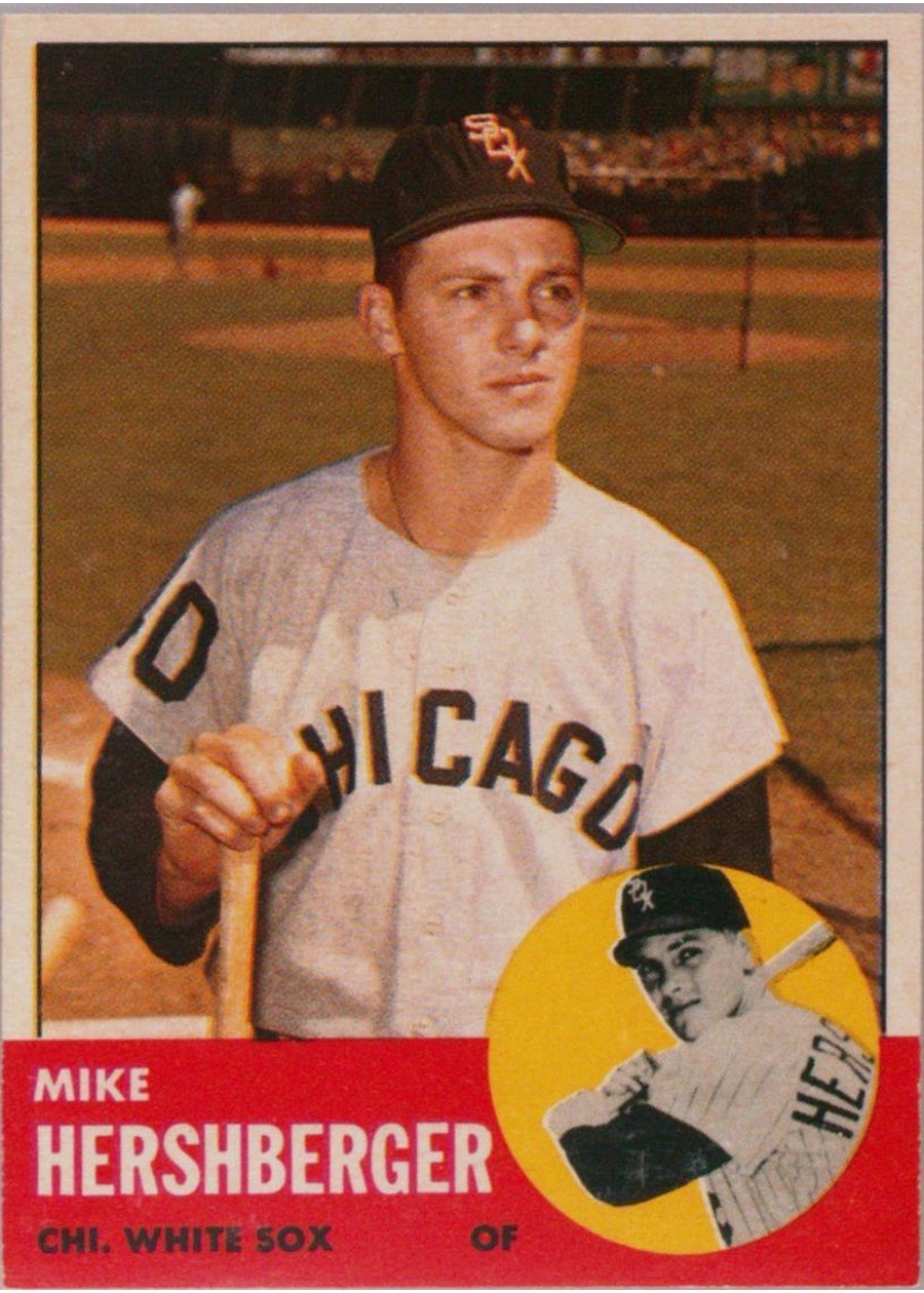 1963 Topps #254 Mike Hershberger, Chicago White Sox