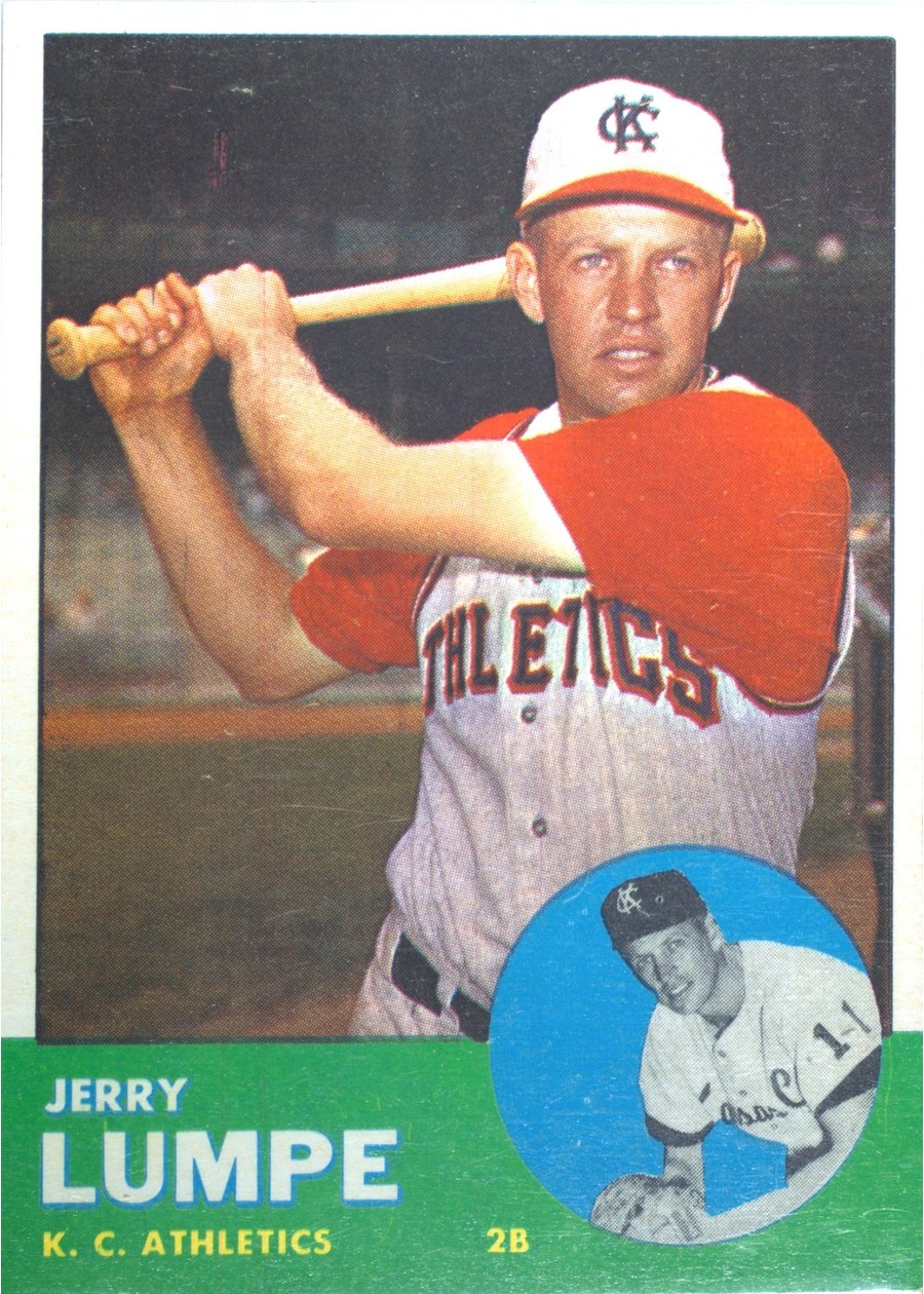 1963 Topps #256 Jerry Lumpe, Kansas City Athletics