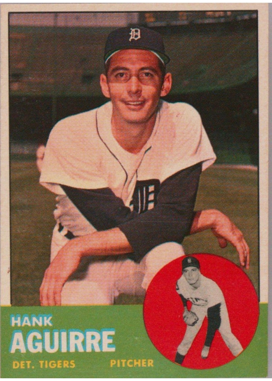 1963 Topps #257 Hank Aguirre, Detroit Tigers