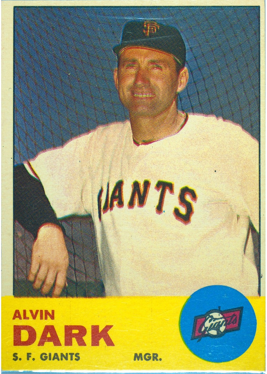 1963 Topps #258 Alvin Dark, San Francisco Giants