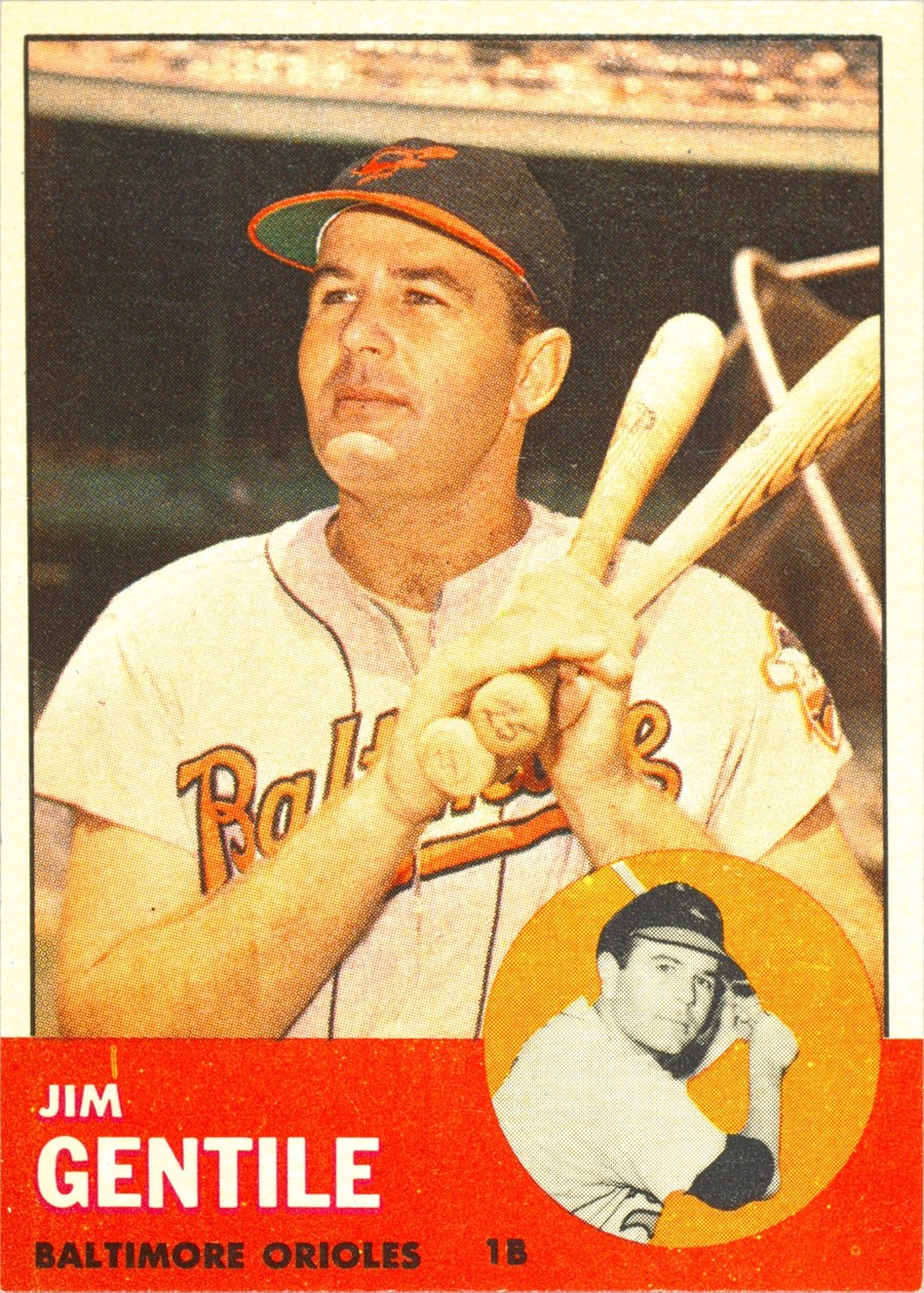 1963 Topps #260 Jim Gentile, Baltimore Orioles