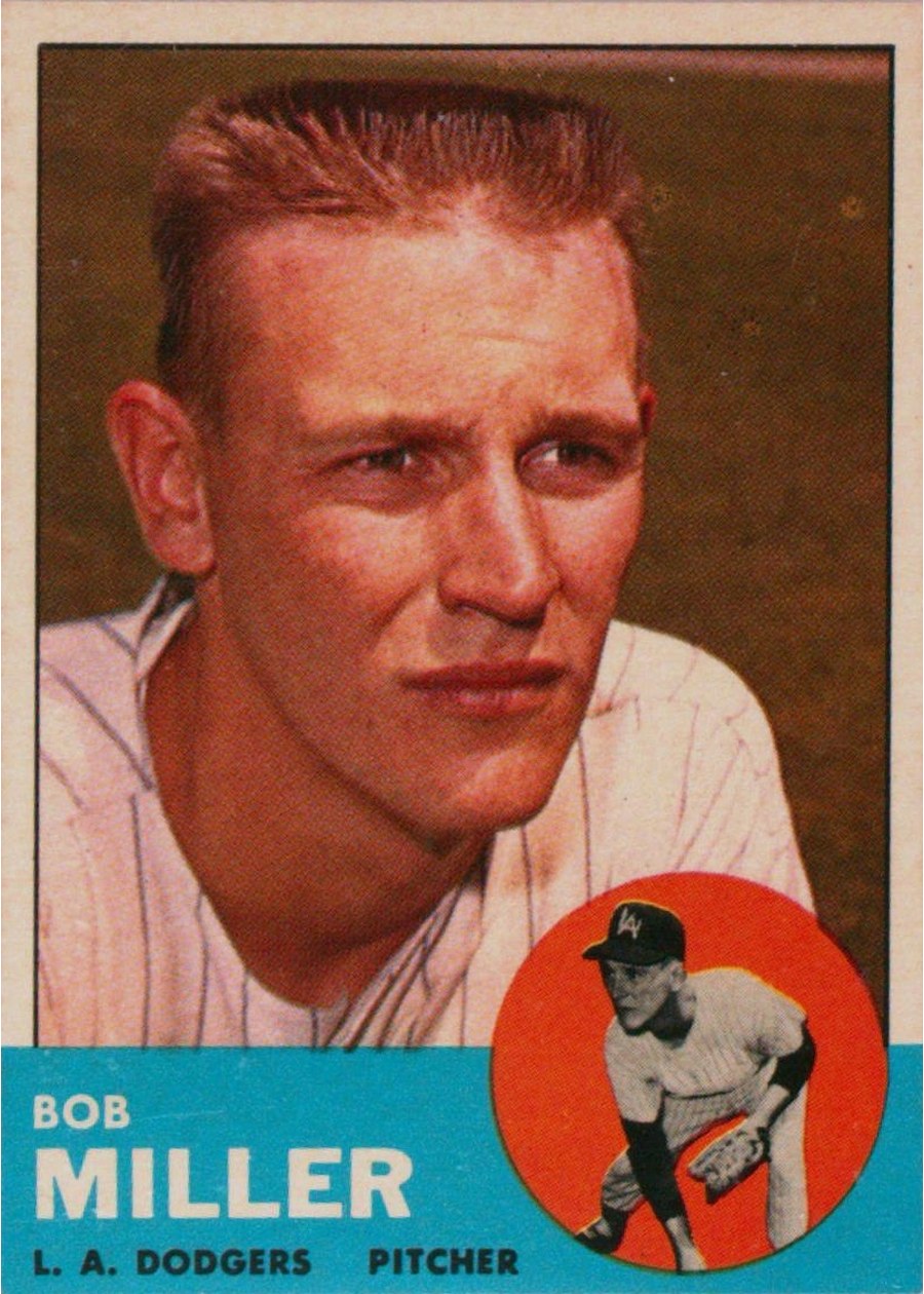 1963 Topps #261 Bob Miller, Los Angeles Dodgers