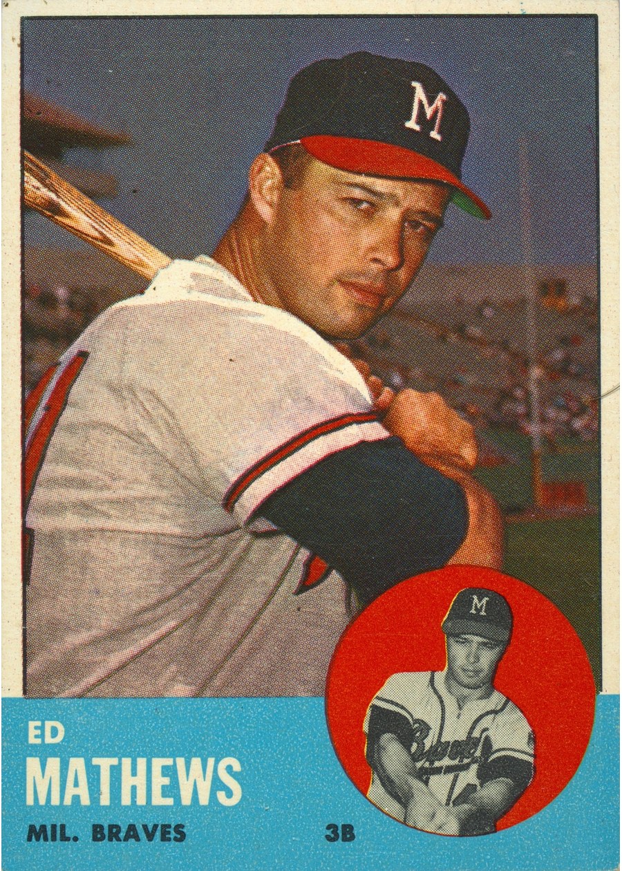 1963 Topps #275 Ed Mathews, Milwaukee Braves