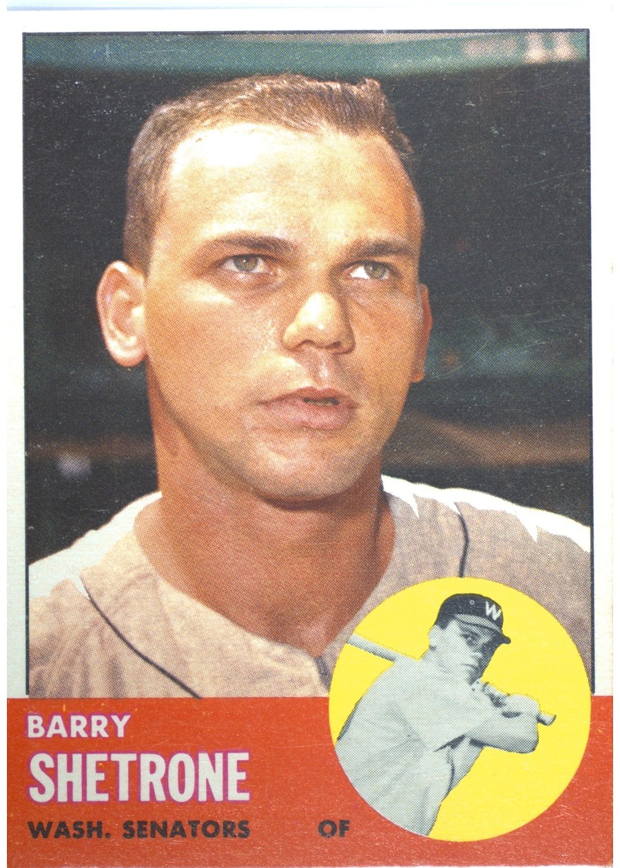 1963 Topps #276 Barry Shetrone, Washington Senators