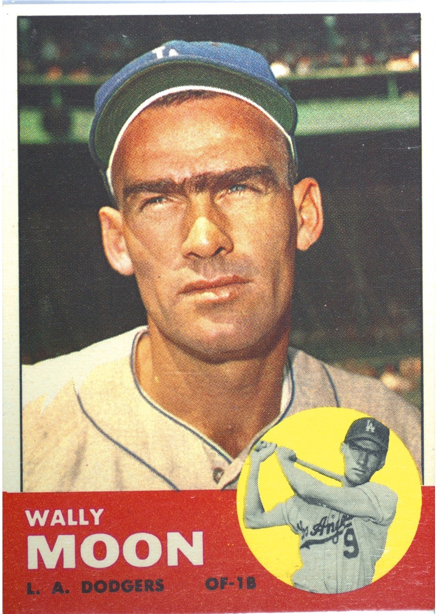 1963 Topps #279 Wally Moon, Los Angeles Dodgers