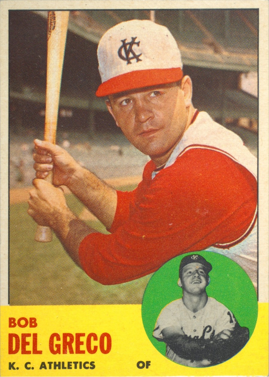 1963 Topps #282 Bob Del Greco, Kansas City Athletics