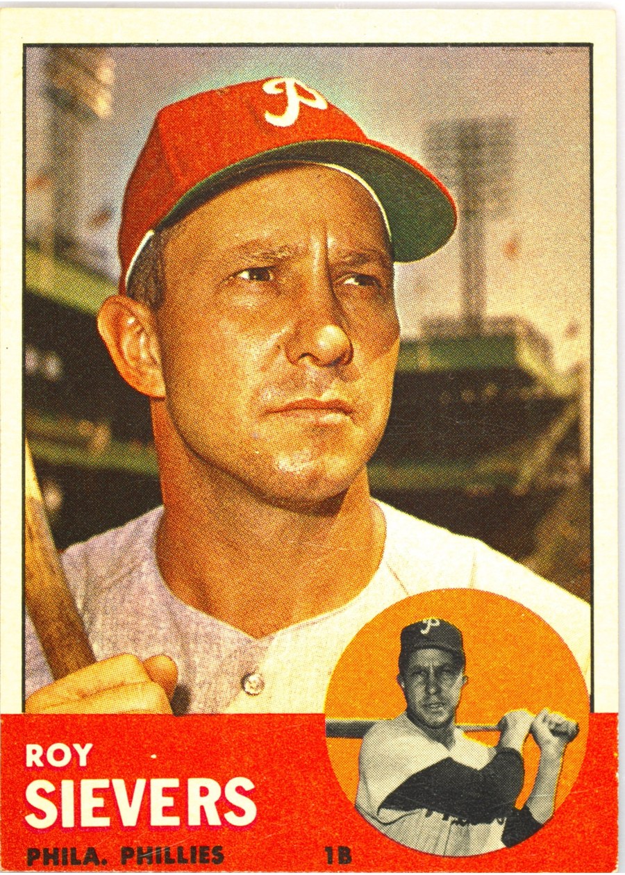 1963 Topps #283 Roy Sievers, Philadelphia Phillies