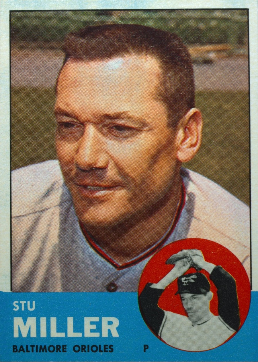 1963 Topps #286 Stu Miller, Baltimore Orioles