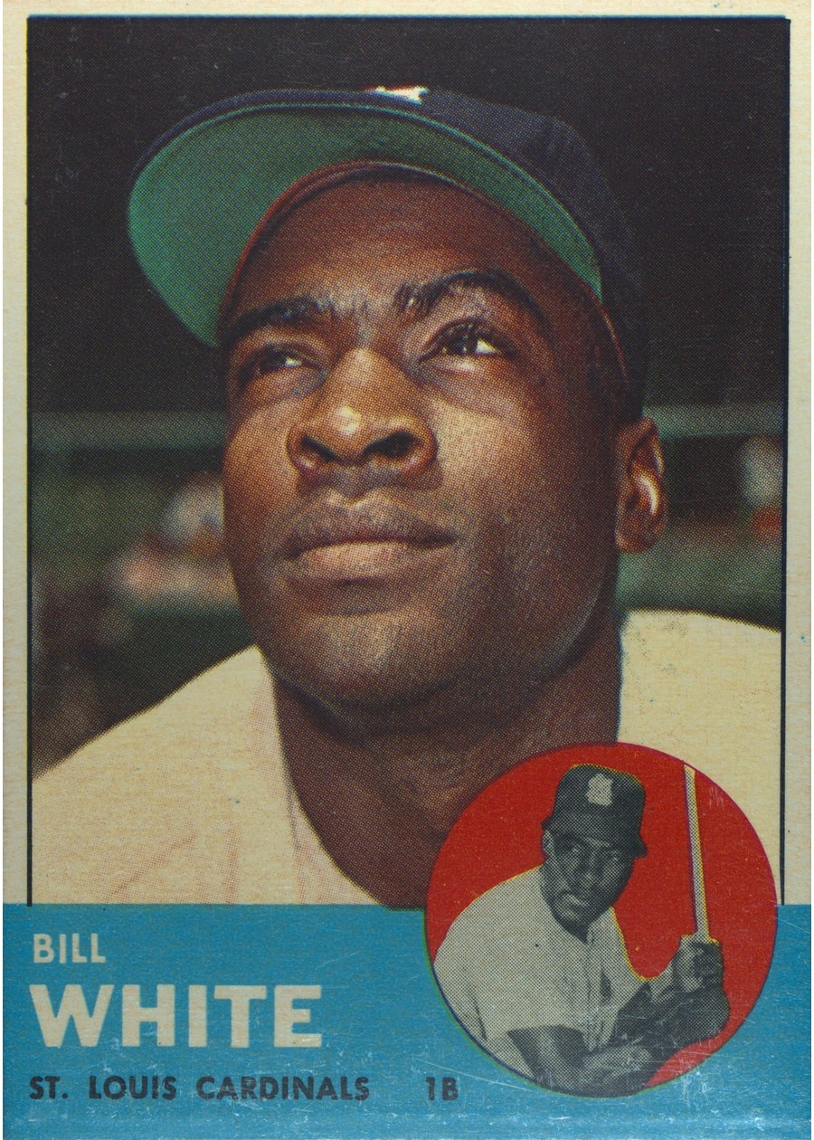 1963 Topps #290 Bill White, St. Louis Cardinals
