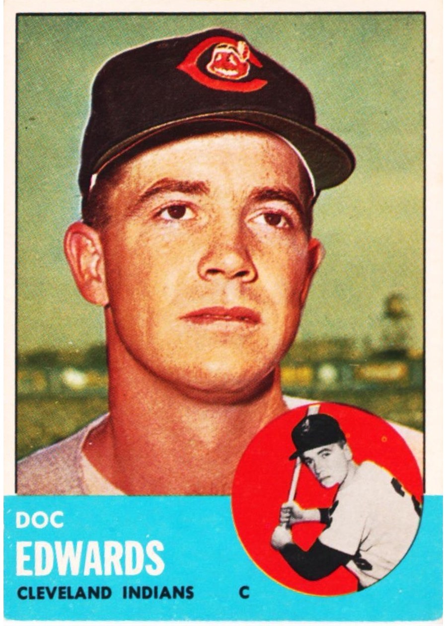 1963 Topps #296 Doc Edwards, Cleveland Indians