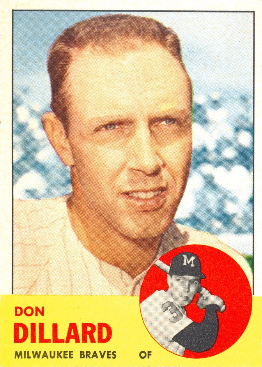 1963 Topps #298 Don Dillard, Milwaukee Braves
