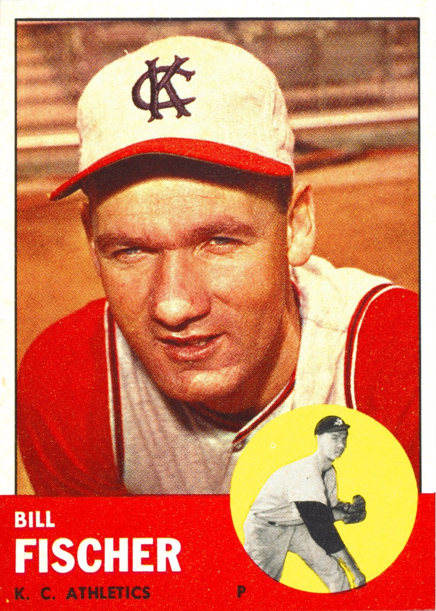 1963 Topps #301 Bill Fischer, Kansas City Athletics