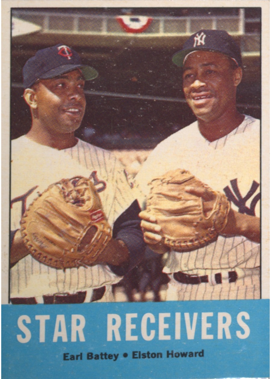 1963 Topps #306 Star Receivers, Minnesota Twins / New York Yankees