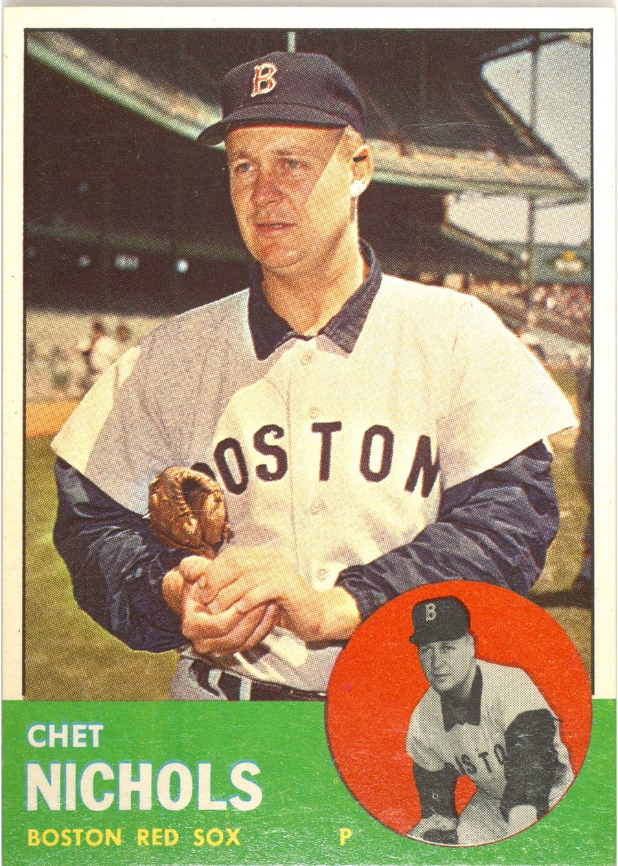 1963 Topps #307 Chet Nichols, Boston Red Sox