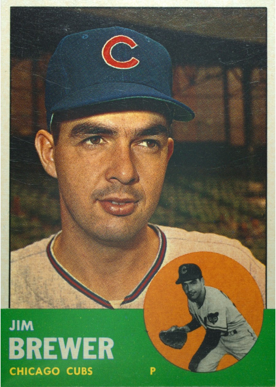 1963 Topps #309 Jim Brewer, Chicago Cubs