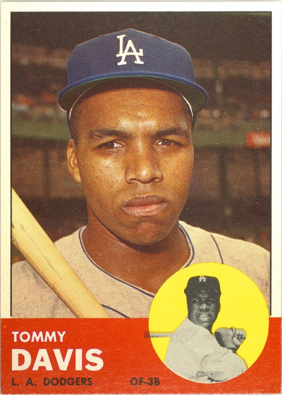 1963 Topps #310 Tommy Davis, Los Angeles Dodgers