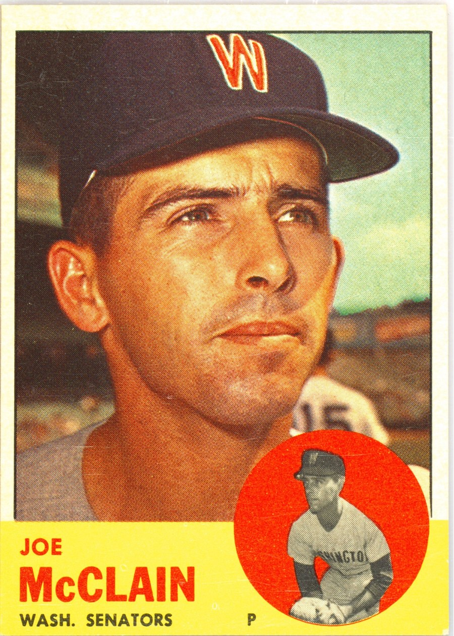 1963 Topps #311 Joe McClain, Washington Senators