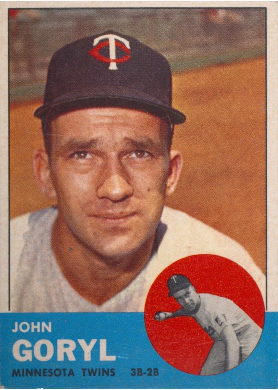 1963 Topps #314 John Goryl, Minnesota Twins