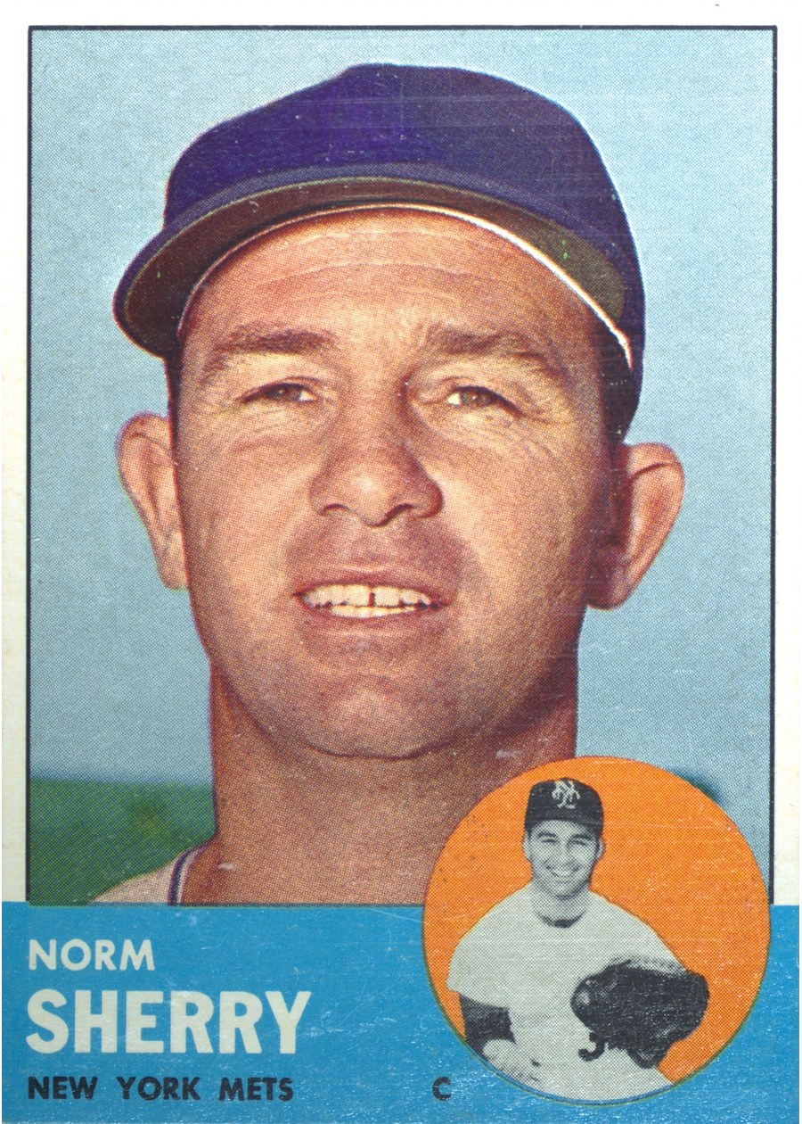 1963 Topps #316 Norm Sherry, New York Mets