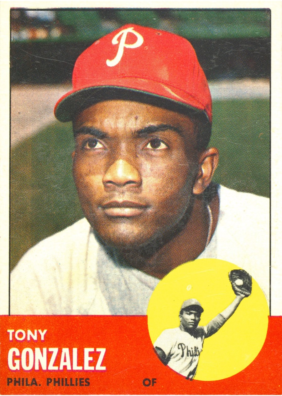 1963 Topps #32 Tony Gonzalez, Philadelphia Phillies