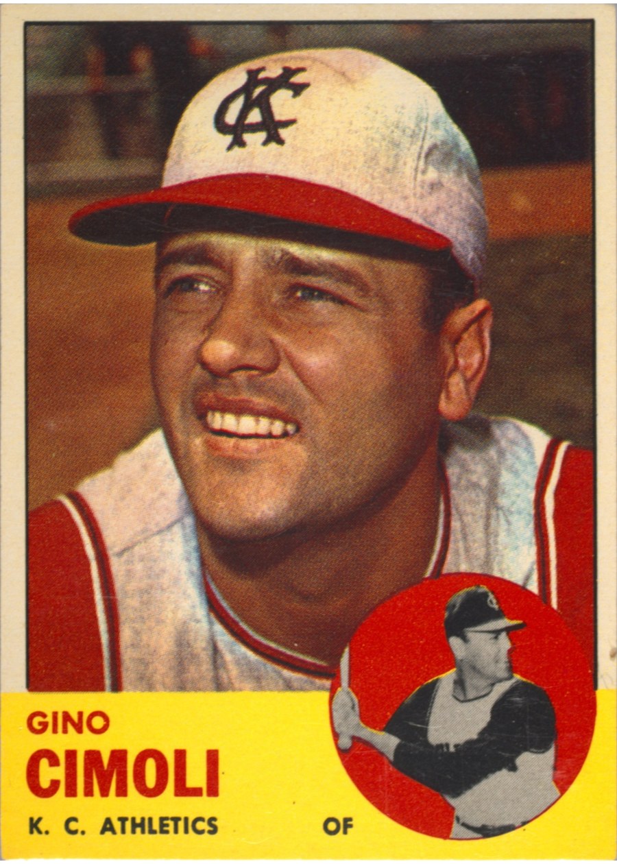 1963 Topps #321 Gino Cimoli, Kansas City Athletics