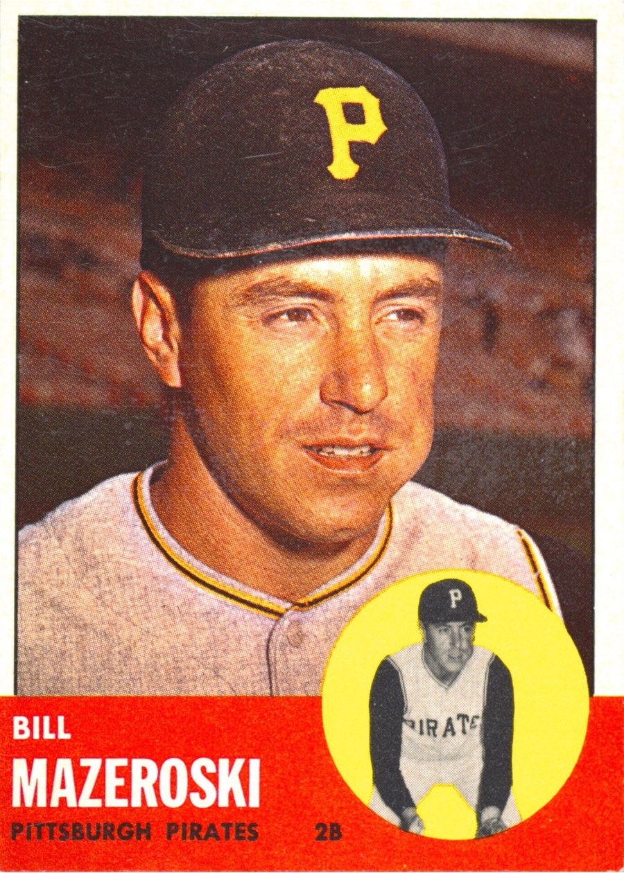 1963 Topps #323 Bill Mazeroski, Pittsburgh Pirates