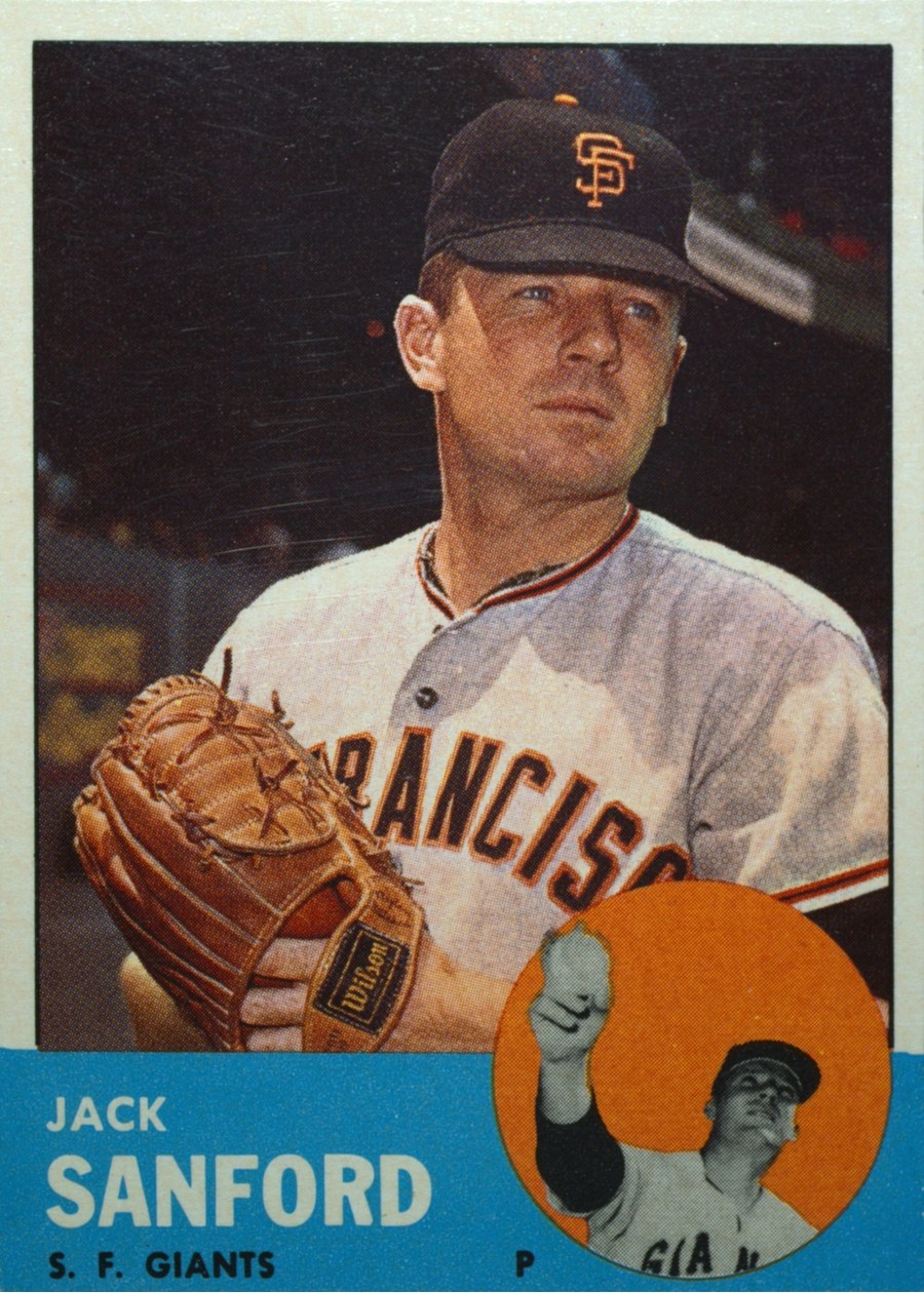 1963 Topps #325 Jack Sanford, San Francisco Giants