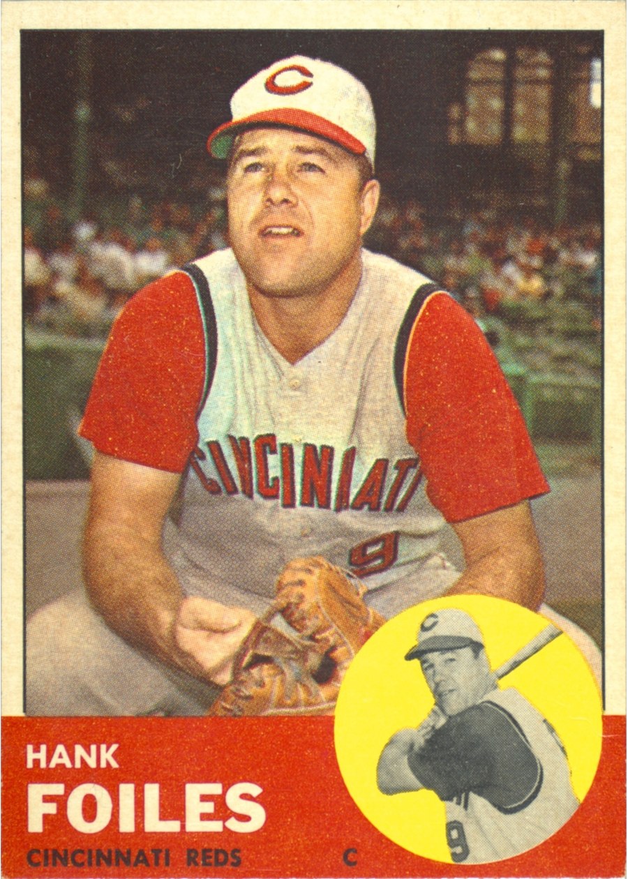 1963 Topps #326 Hank Foiles, Cincinnati Reds