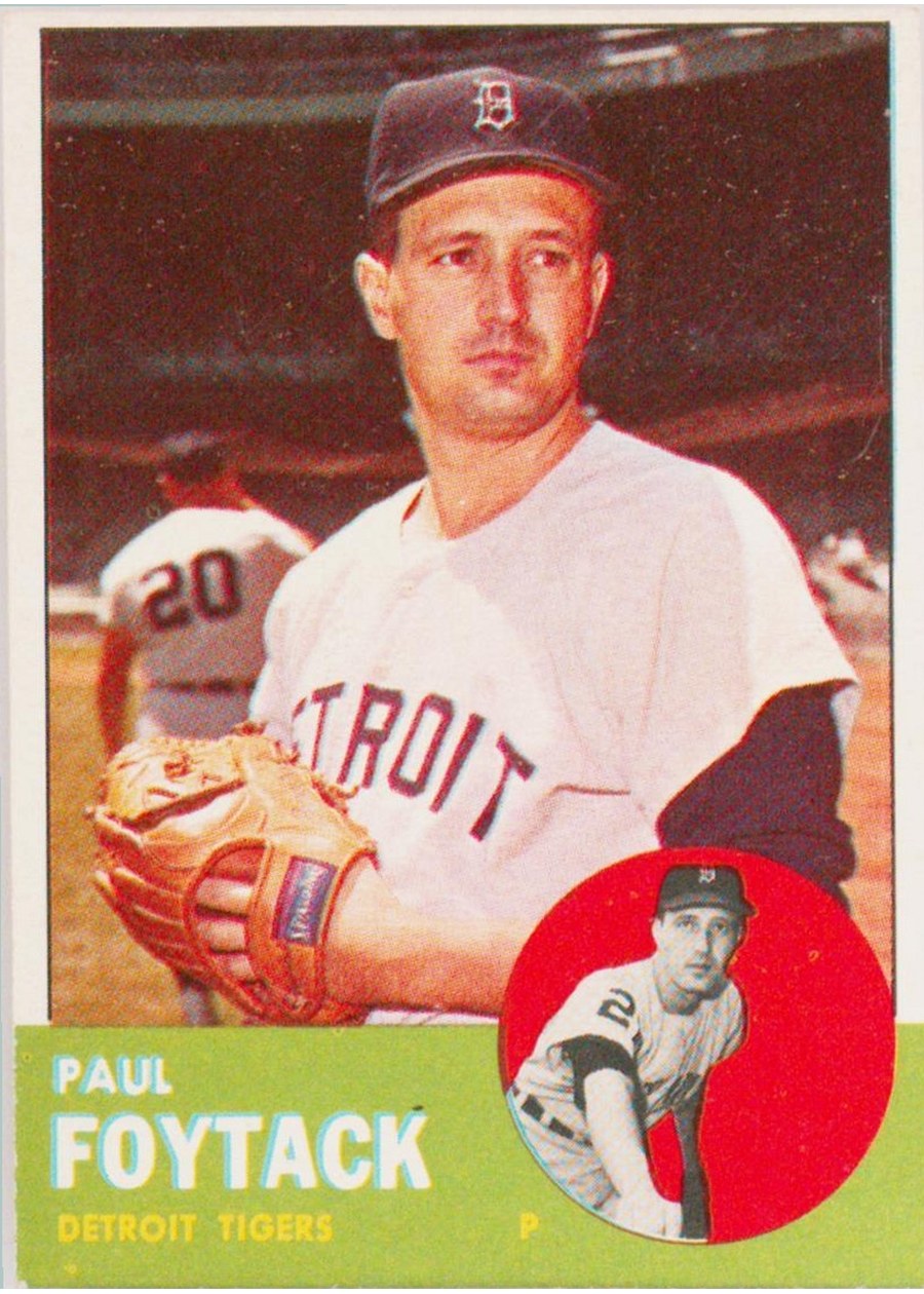 1963 Topps #327 Paul Foytack, Detroit Tigers