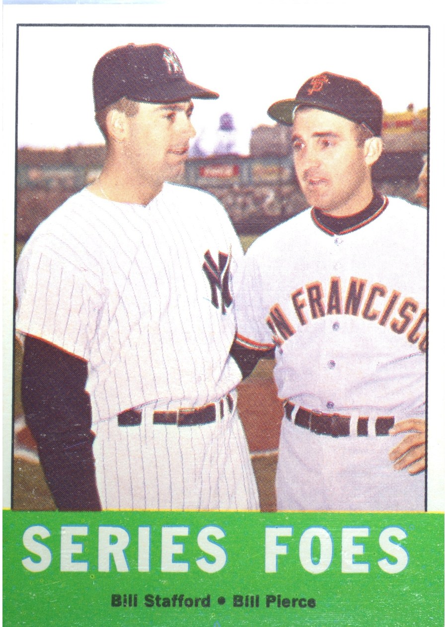 1963 Topps #331 Series Foes, New York Yankees / San Francisco Giants