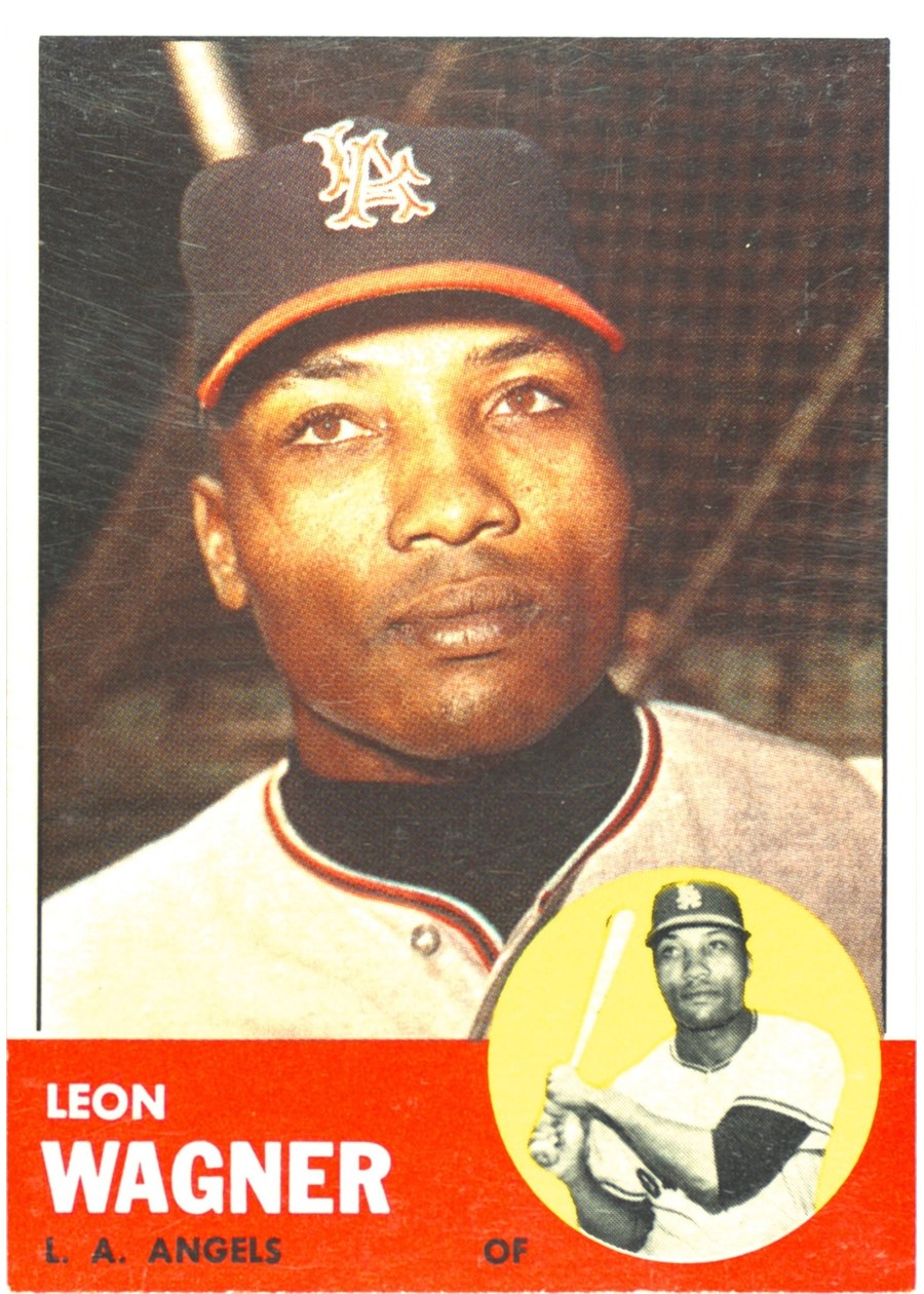 1963 Topps #335 Leon Wagner, Los Angeles Angels