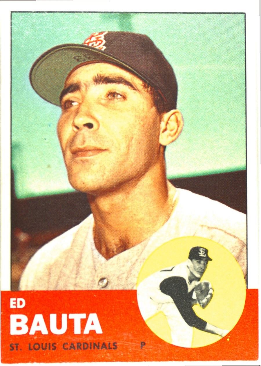 1963 Topps #336 Ed Bauta, St. Louis Cardinals