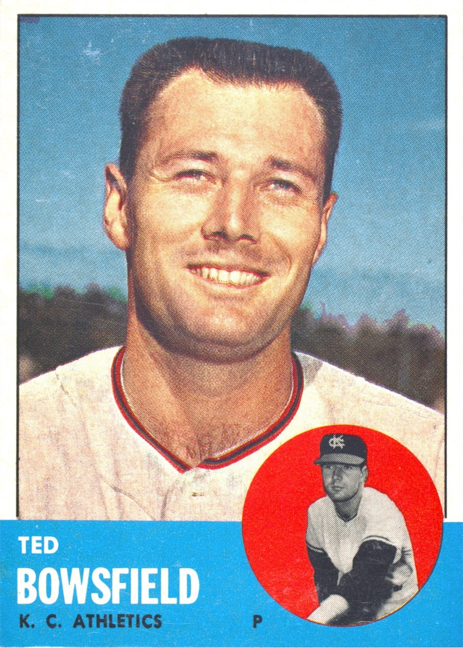 1963 Topps #339 Ted Bowsfield, Kansas City Athletics