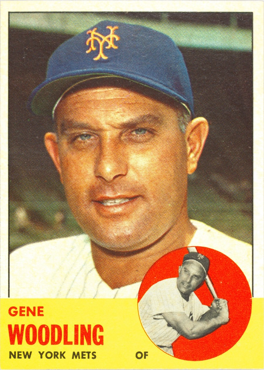 1963 Topps #342 Gene Woodling, New York Mets