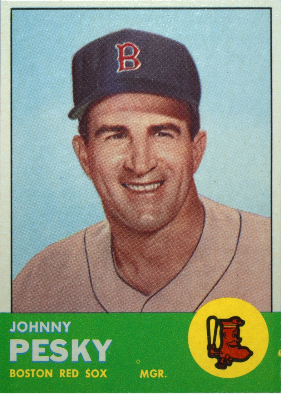 1963 Topps #343 Johnny Pesky, Boston Red Sox