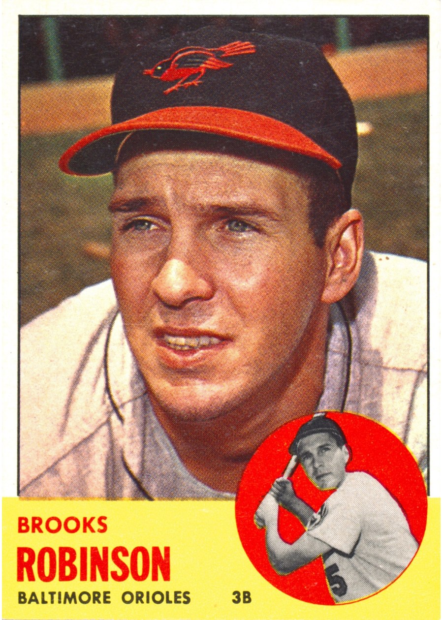 1963 Topps #345 Brooks Robinson, Baltimore Orioles