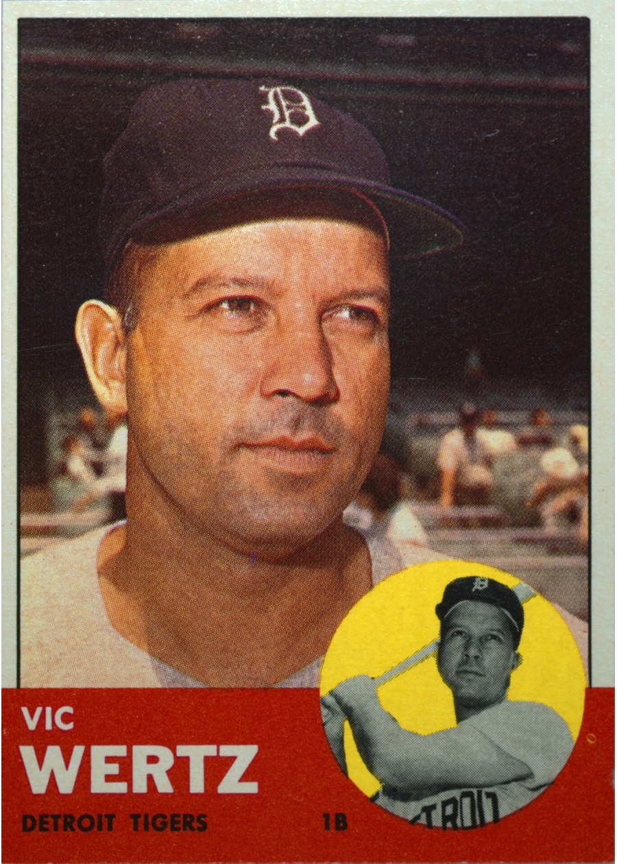 1963 Topps #348 Vic Wertz, Detroit Tigers