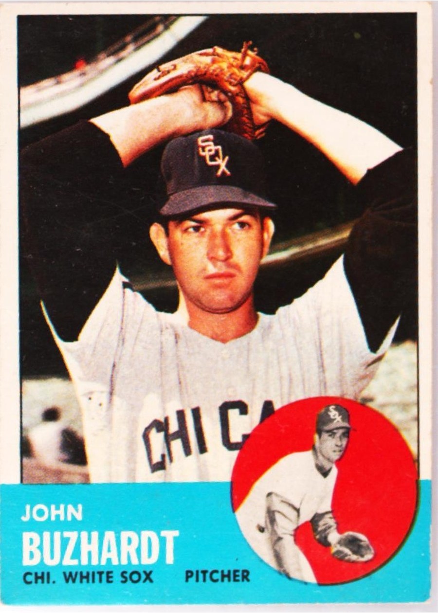 1963 Topps #35 John Buzhardt, Chicago White Sox