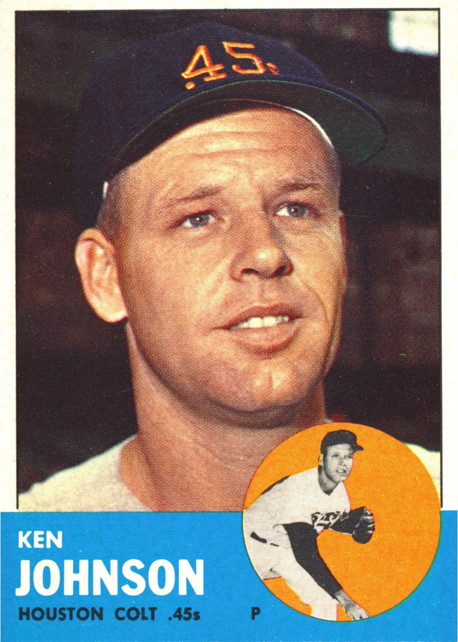 1963 Topps #352 Ken Johnson, Houston Colt .45's
