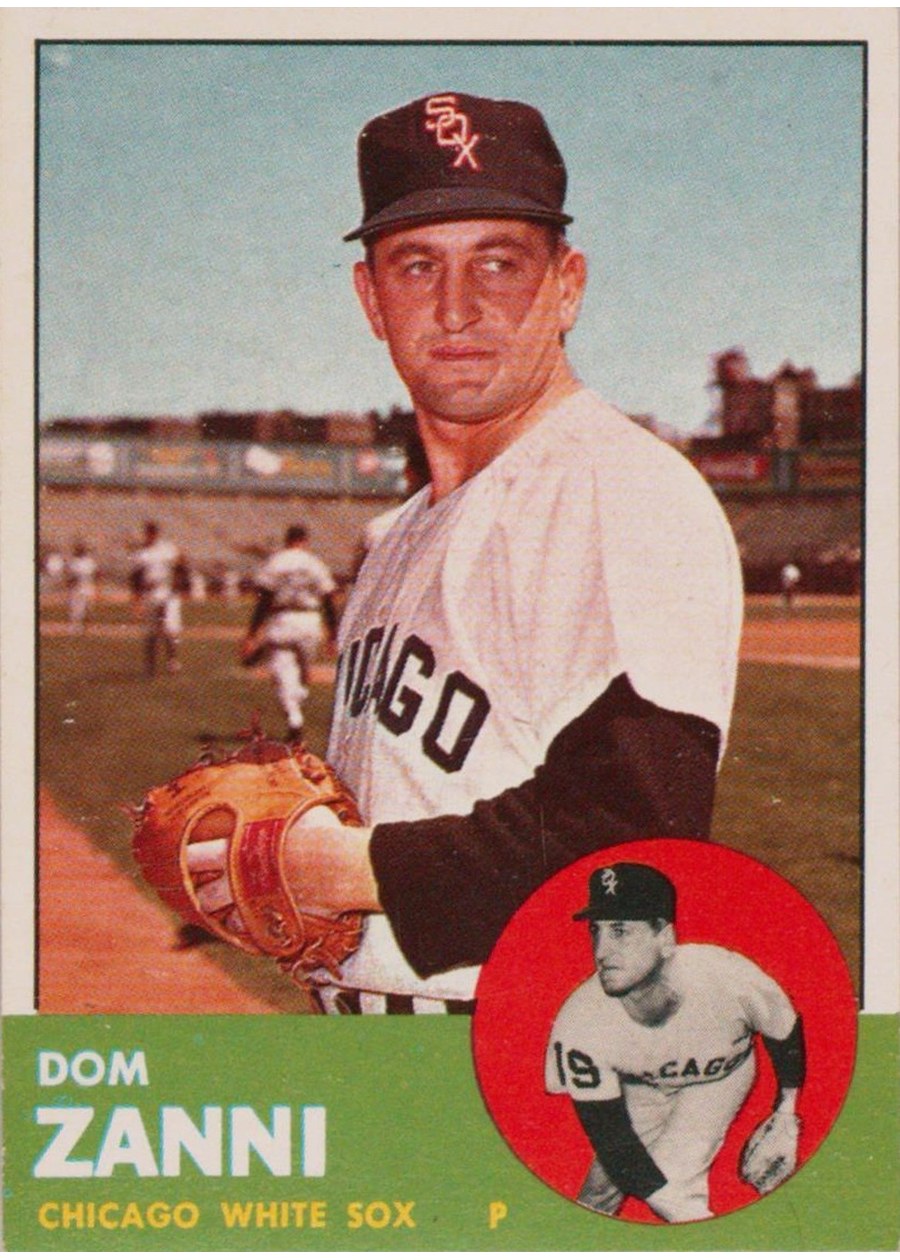 1963 Topps #354 Dom Zanni, Chicago White Sox