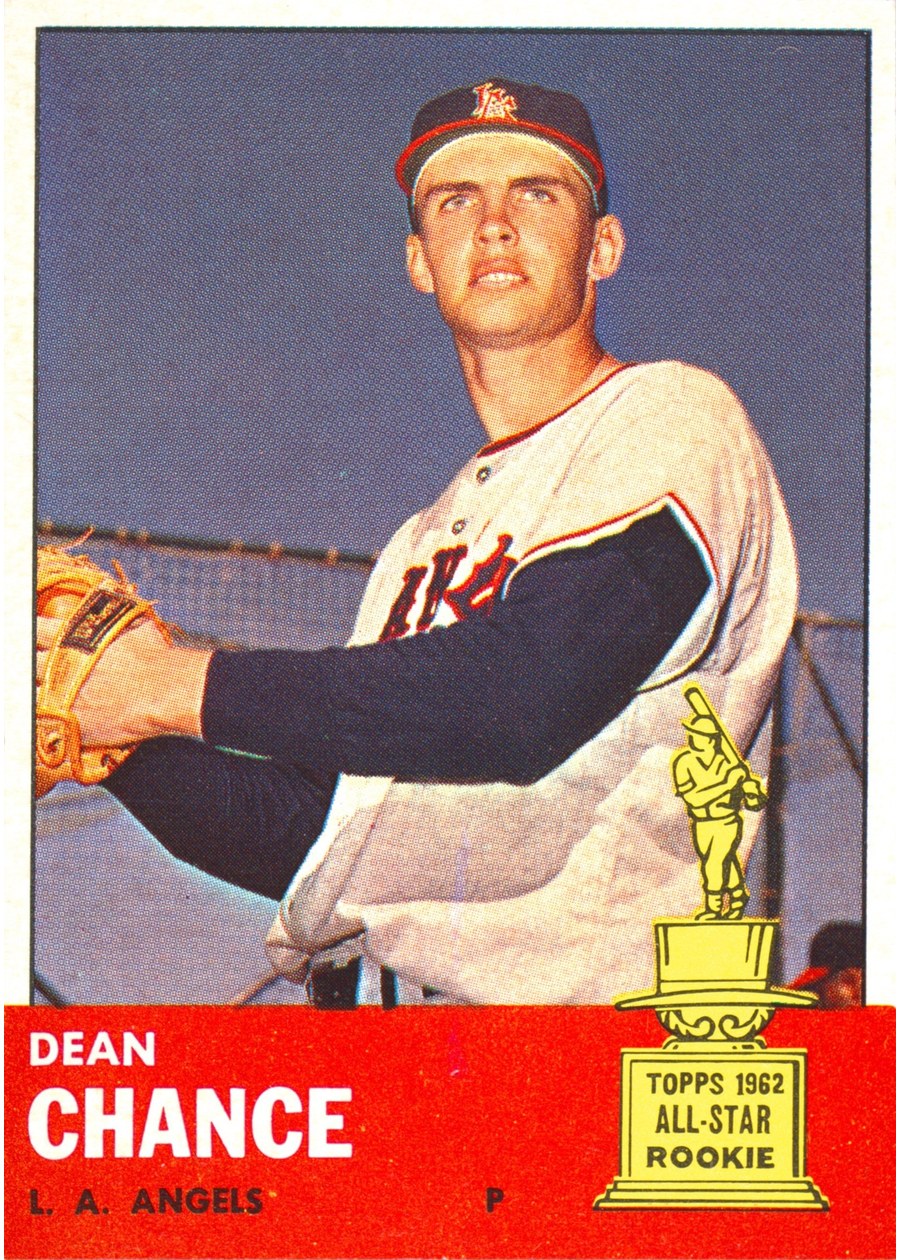 1963 Topps #355 Dean Chance, Los Angeles Angels
