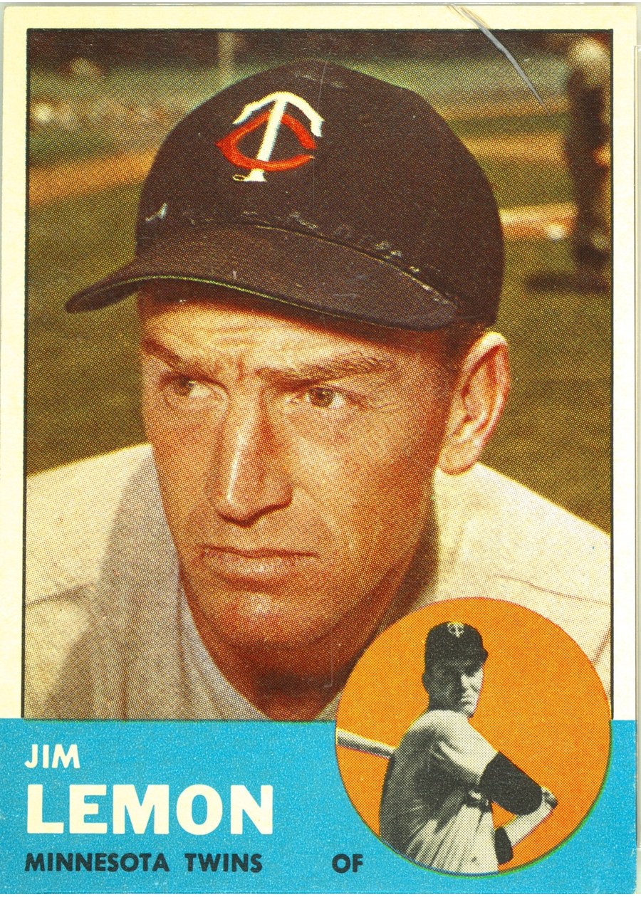 1963 Topps #369 Jim Lemon, Minnesota Twins