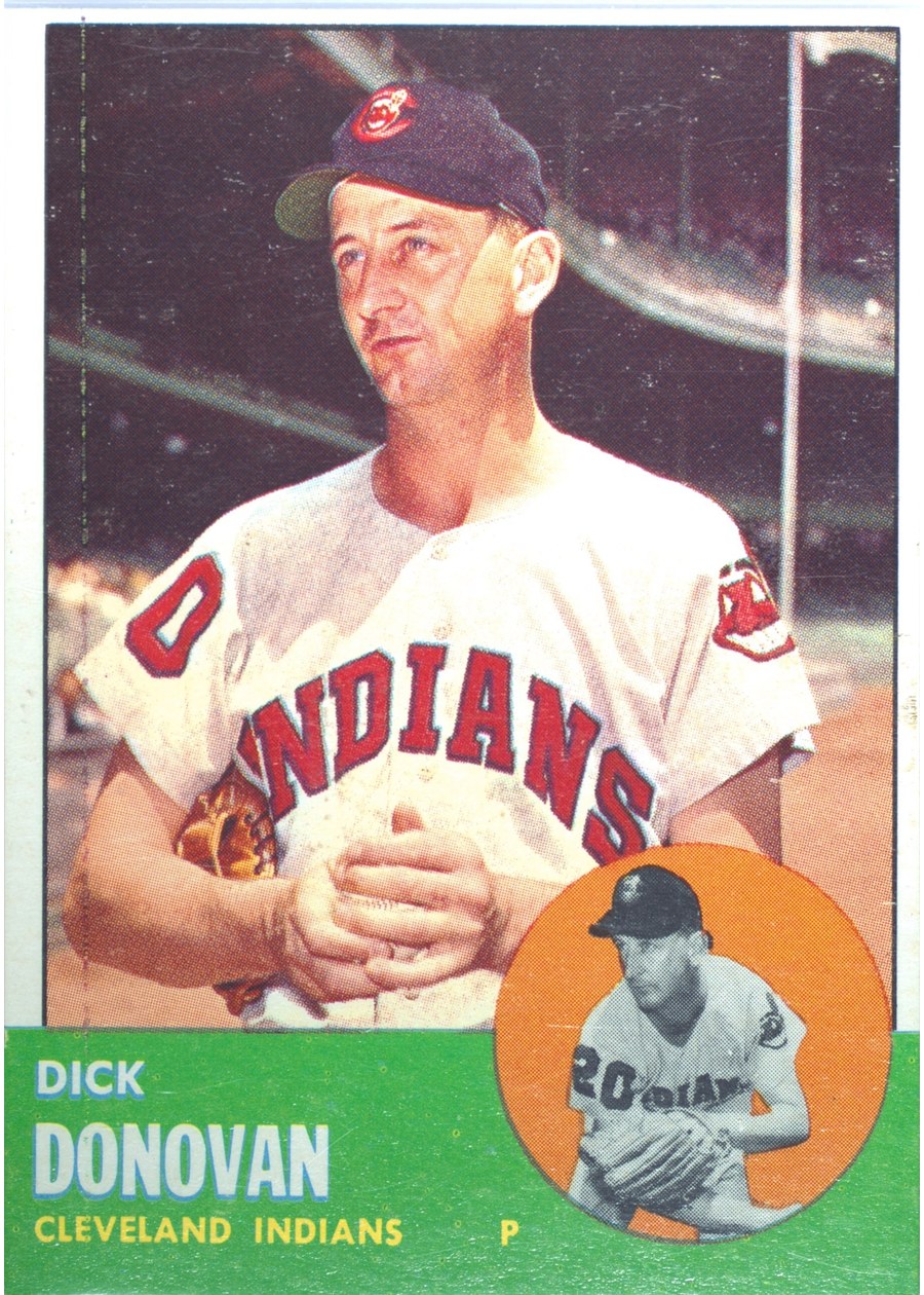 1963 Topps #370 Dick Donovan, Cleveland Indians