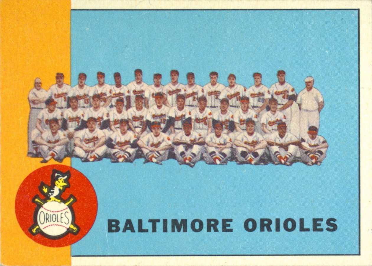 1963 Topps #377 Baltimore Orioles