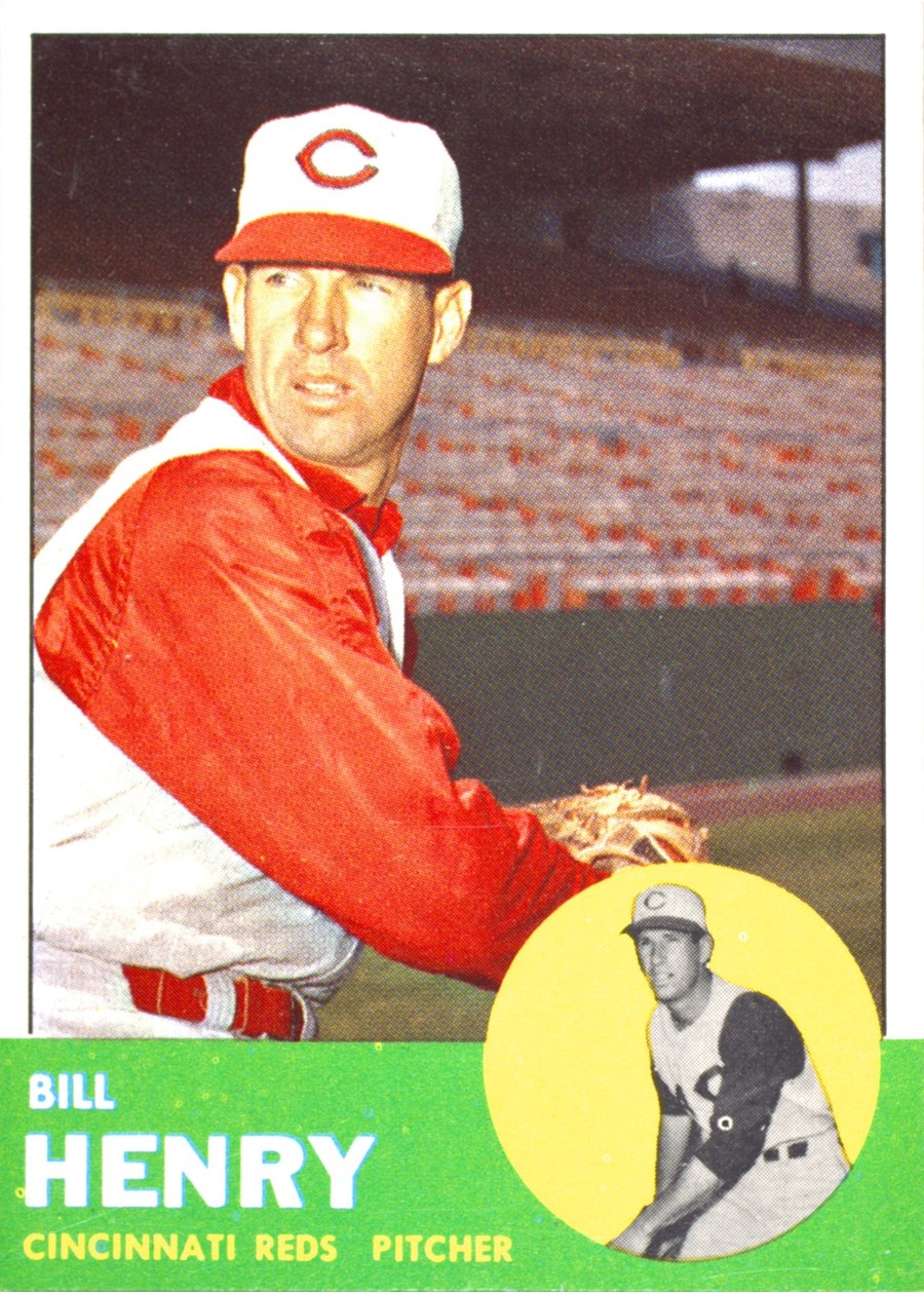 1963 Topps #378 Bill Henry, Cincinnati Reds