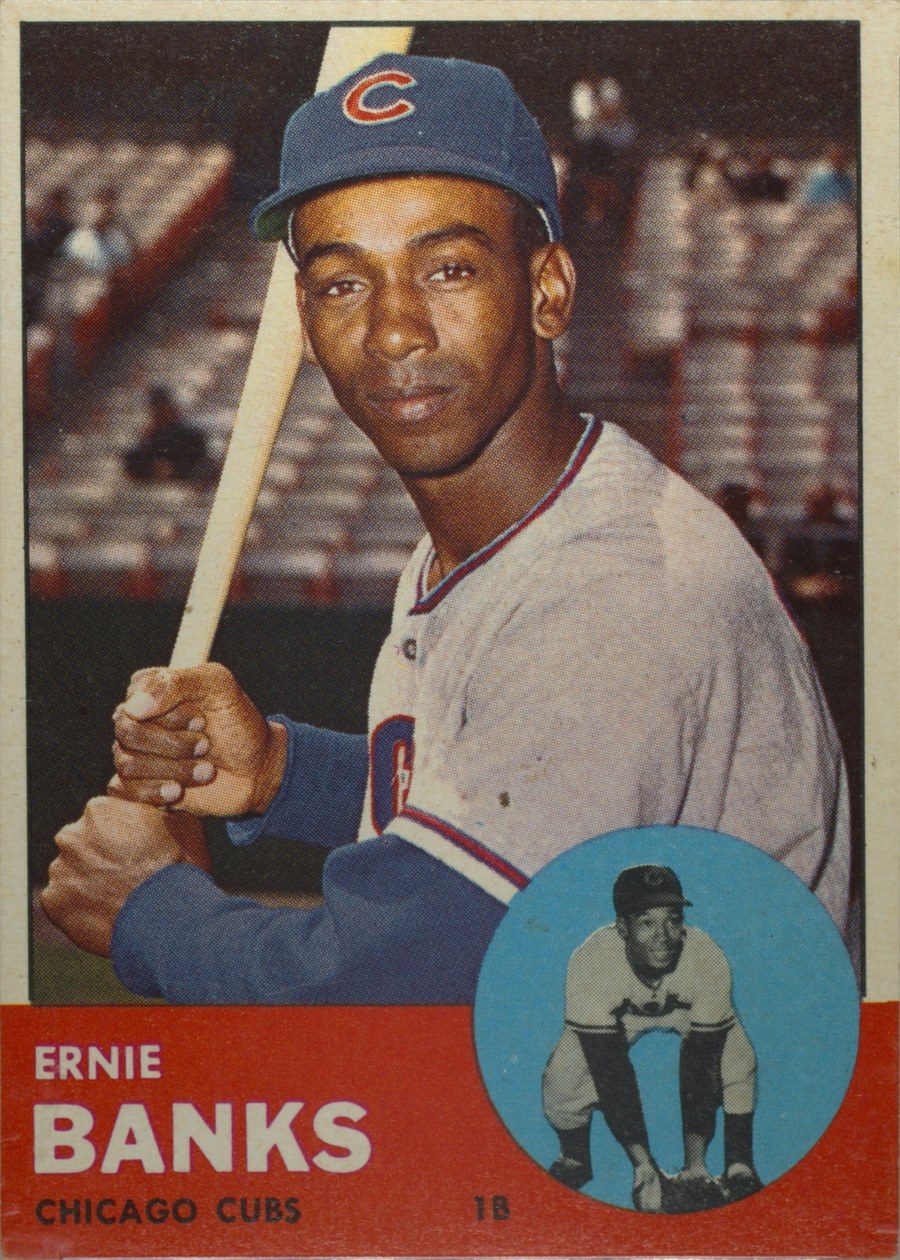 1963 Topps #380 Ernie Banks, Chicago Cubs