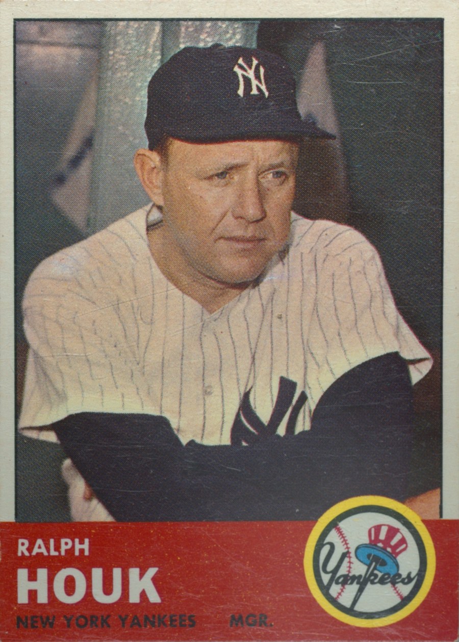 1963 Topps #382 Ralph Houk, New York Yankees